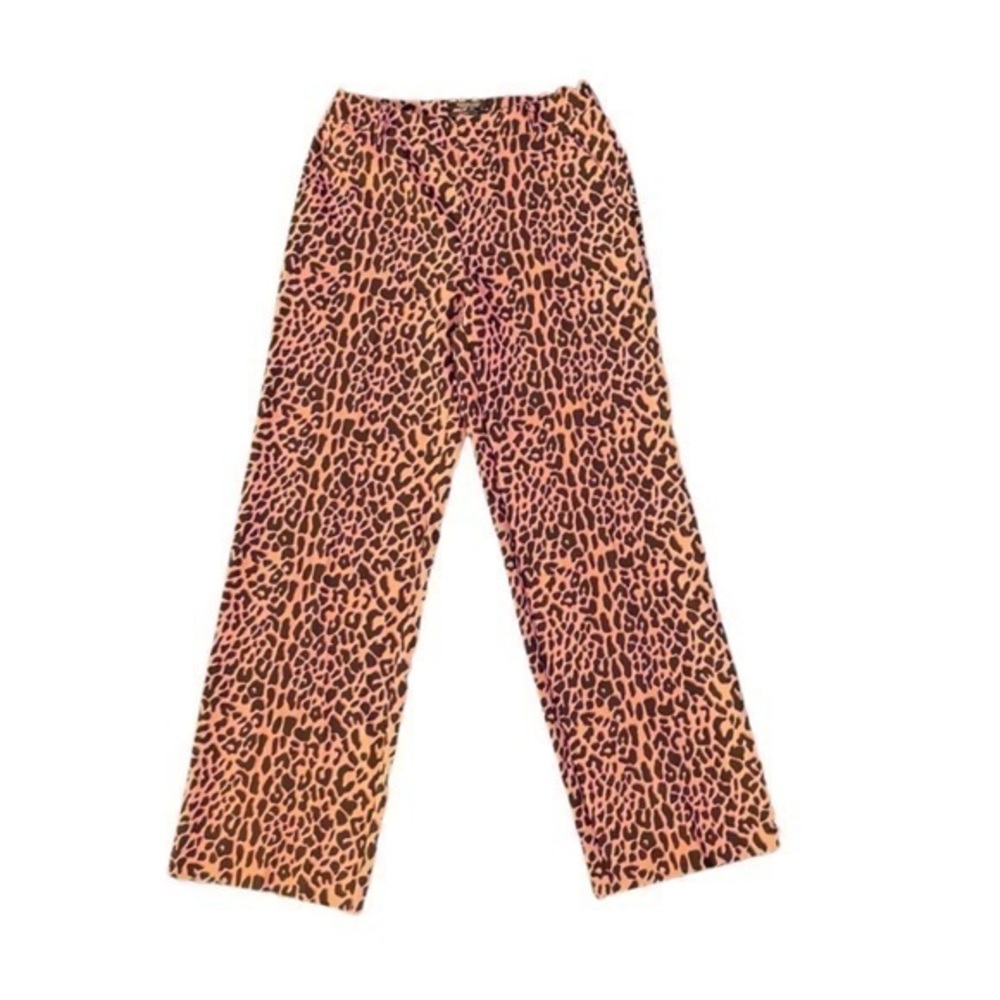 Scotch & Soda Maison Scotch Starwatcher Leopard Ankle Straight Leg Pants Small S